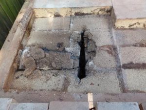 more damage to pizza oven