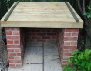 finished pizza oven base