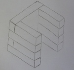 Sleepers used as a plinth