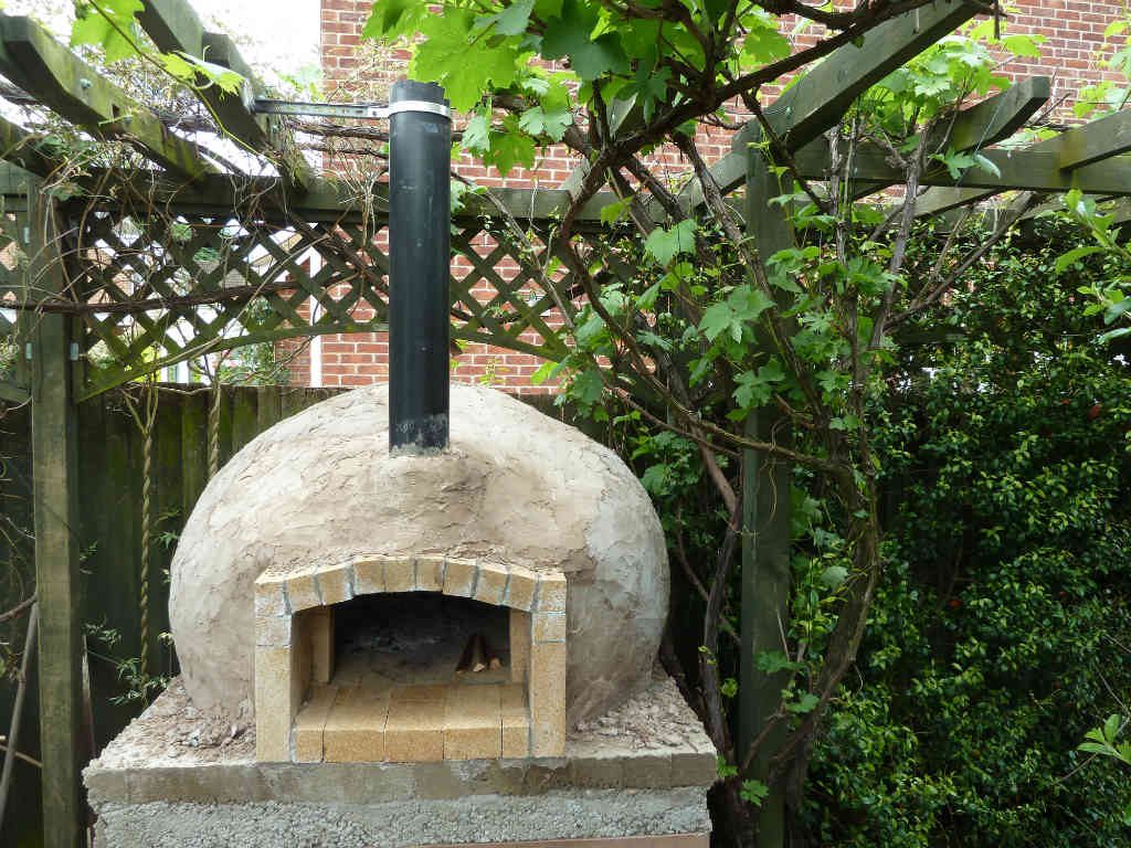 rendered pizza oven