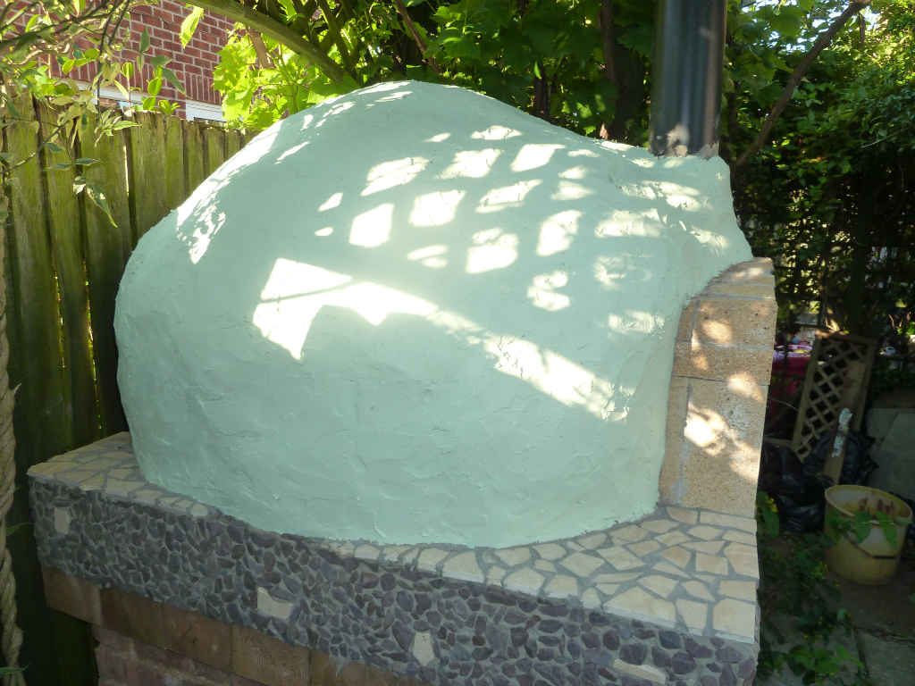 painted pizza oven