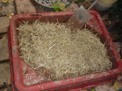 Straw insulation